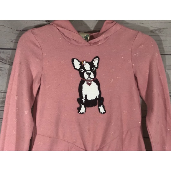 Kid’s Pullover With Sequined French Bulldog & Faux Front Tie - Picture 4 of 13
